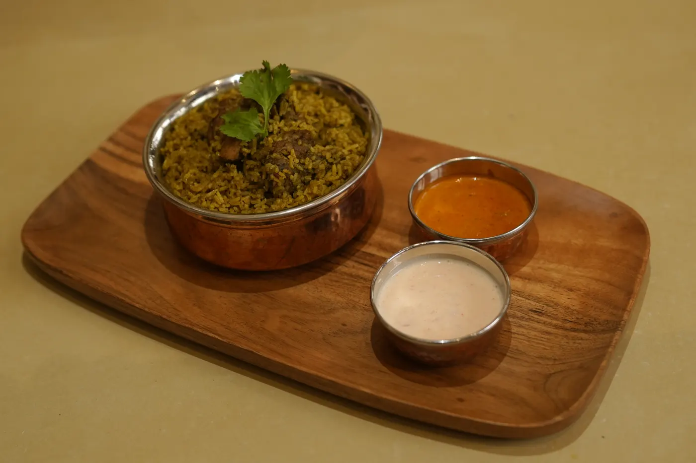 Donne chicken biryani served at Stories